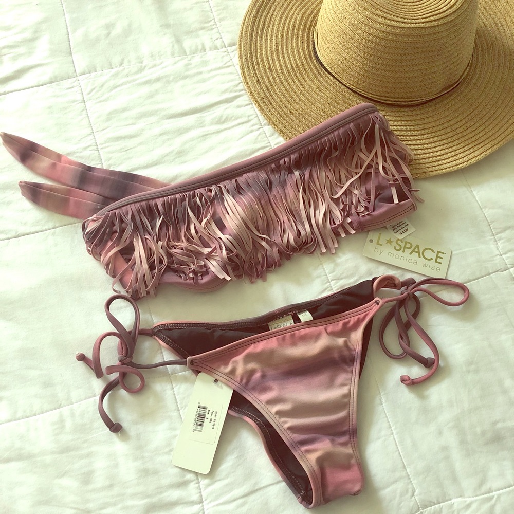L SPACE Fringe Bikini